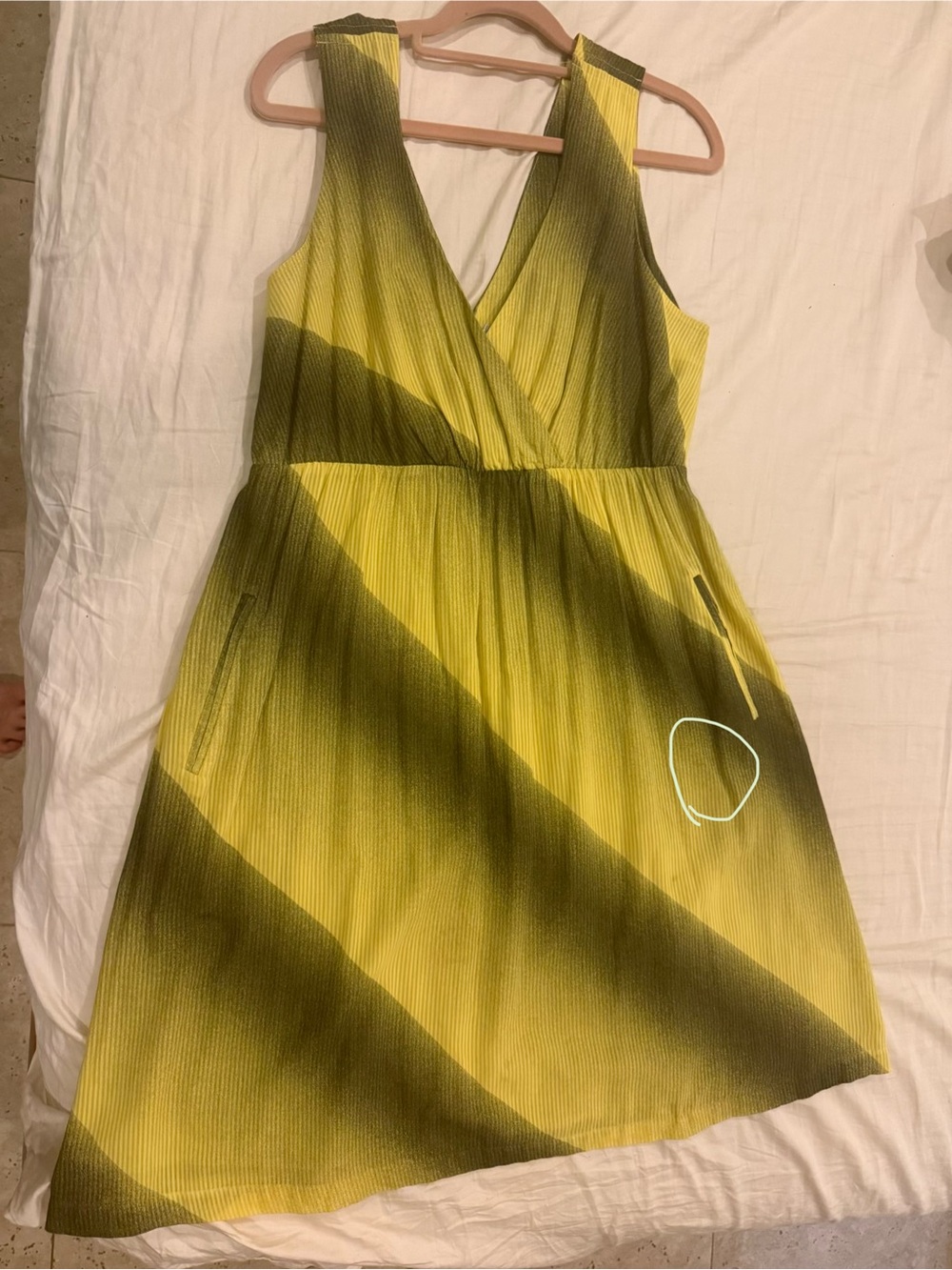 Vintage Anthropologie | Maeve Yellow/Black Shadowlight Dress Sz M - Picture 4 of 4